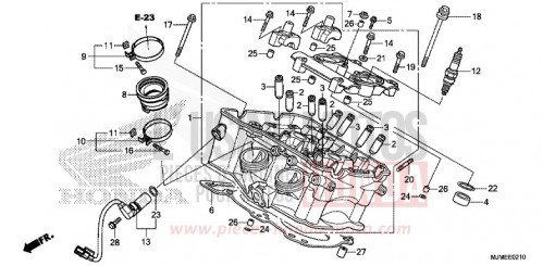 CYLINDER HEAD (REAR) VFR800XH de 2017